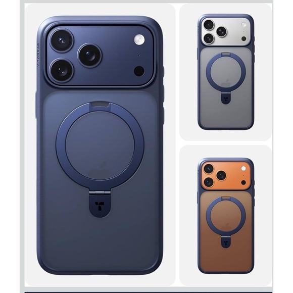 TORRAS Upgraded 360‎ Rotatable Magnetic Stand for iPhone 17 Pro Max Case- Clear - Picture 4 of 7